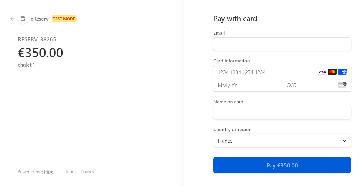 Paiement en ligne avec Stripe